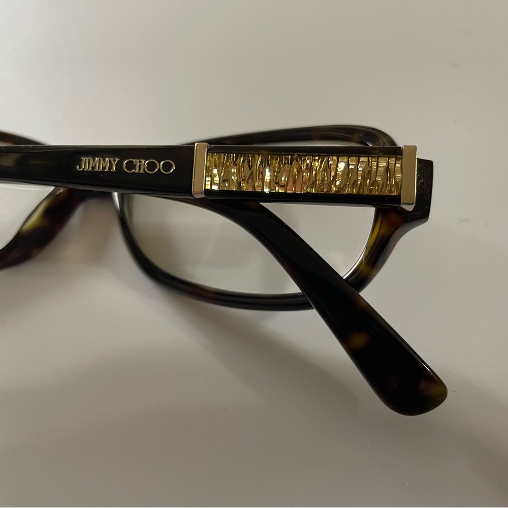 Jimmy Choo 55 086 DARK TORTOISE 52-15-140 Italy Made 10281 - Picture 9 of 10